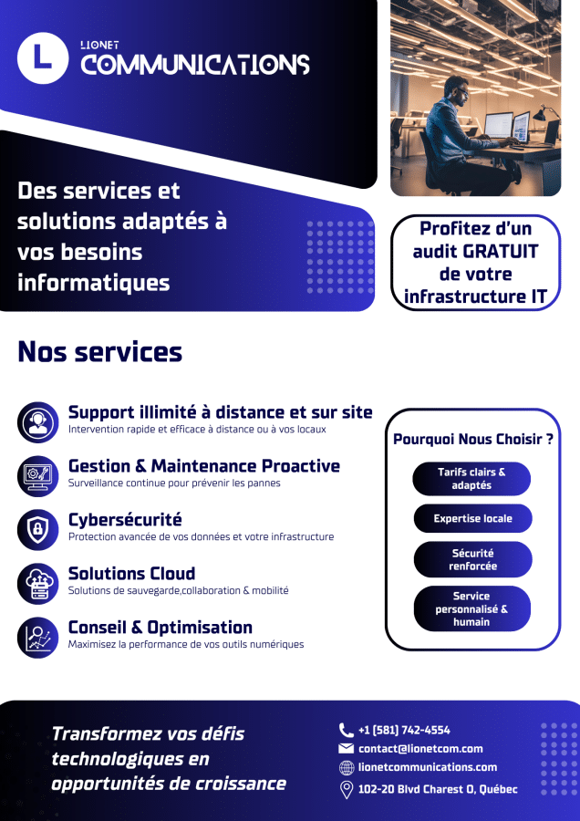 LionetCom QC Flyer - Olivier Amichia